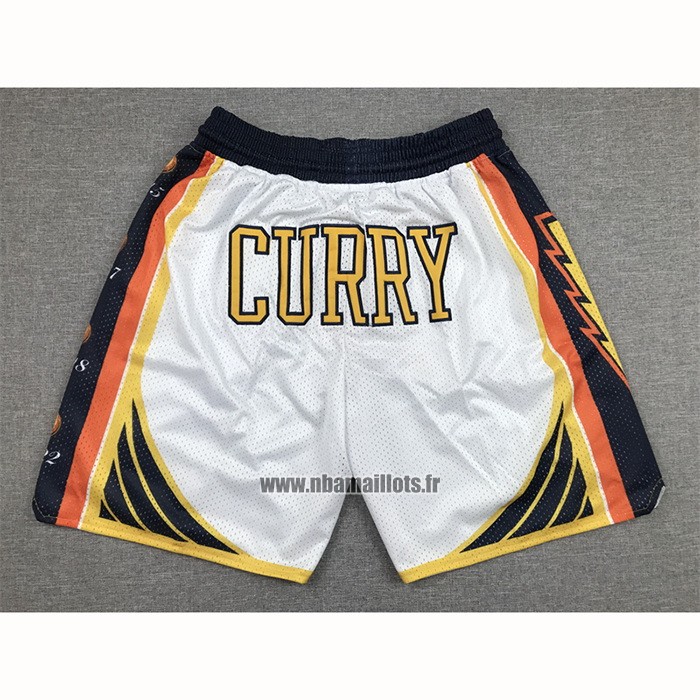 Short Golden State Warriors Stephen Curry 2022 NBA Finals Blanc